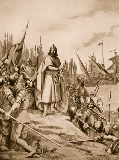 Erik le Saint débarque sur la côte de Finlande, 1157 - Fernand Le Quesne